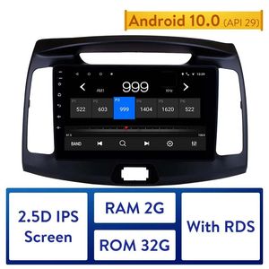 1024 * 600 Hyundai Elantra için Dokunmatik Ekran Araba DVD Radyo 2011-2016 GPS Navigasyon Android 10.0 9 