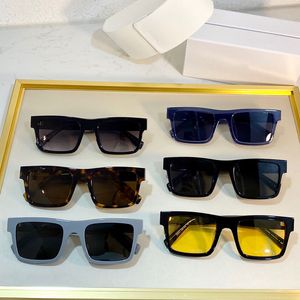 Мужские солнцезащитные очки SPR19WF Женские очки Мода Летний стиль Новейший цвет Квадратный полный кадр Поляризованные линзы UV400 Защита Высокое качество с коробкой