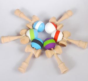 2021 50 adet 25 cm Jumbo Profesyonel Parlak Kendama Topu Japon Geleneksel Ahşap Oyunu Çocuk Oyuncak PU Boyalı Kayın Boş Zaman Sporları