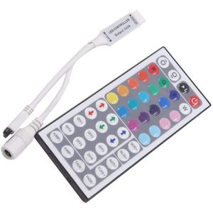 LED Kontrol Cihazı 44 Anahtar LED'ler Kızılötesi RGB Kontrolörleri Işık Kontrolü Uzaktan Dimmer DC12V 6A SMD3528 5050 Aydınlatma