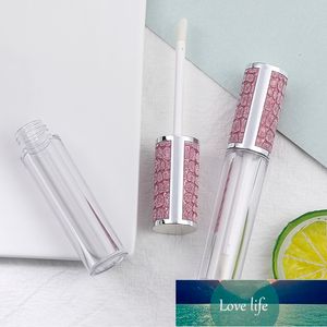 Ambalaj Şişeleri Toptan Dudak Parlatıcı Tüpler Ile Düğmeler Işık Mor Kozmetik Kapları Boş 6 ML Lipgloss Tüp Ambalaj 10 adet