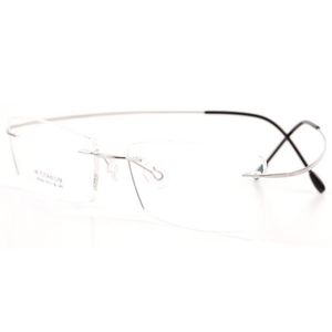 Чистый титановый оптический кадр Силуэт типа Гипоаллергенные хрустящие очки кадр мужчин женщин бренд ультра легкие очки с оригинальным корпусом