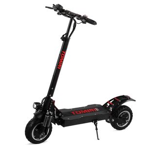 Çift Motor Off-Road Elektrikli Scooter Yetişkinler 75 KM / H 18A Pil Trotinette Électrique 10 