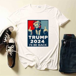 11 Cores Trump 2024 Eu serei carta de volta Camiseta XS-4XL Plus Size Designers Mulheres Tshirt Verão Unisex Adolescente Esportes Tee Outfit Tracksuit Suor Tops G503iky