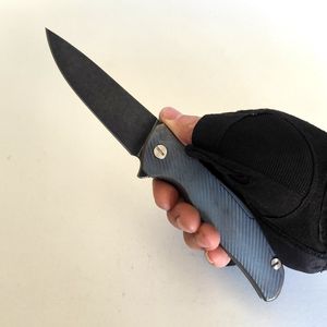 Limited Edition Flipper Model F95 Custom Vicissitudes Stone Wash Titanium Handle S35VN Blade Folding Knife EDC Survival Camping Tactical Outdoor Emergency Tools