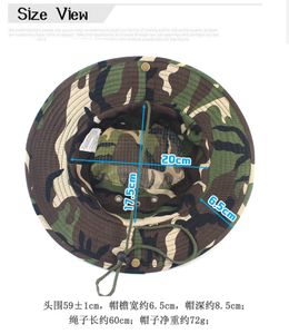 Камуфляж Тактическая шапка BOONIE HAT KAM CAPS CAMO Мужчины Открытый Спорт Солнцев Ведро Крышка Рыбалка Пешие Хистовые Шляпы 60см