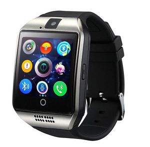 Q18 smart watch orologi bluetooth smartwatch orologio da polso con slot per scheda SIM TF per fotocamera / contapassi / anti-smarrimento / per telefoni Apple Android