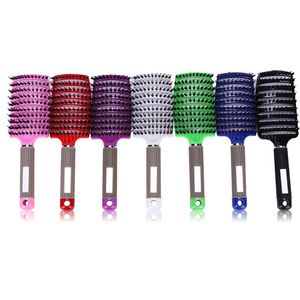 Hair Scalp Massage Comb Hairbrush Bristle Nylon Women Wet Dry Curly Detangle Hair Brush Salon Hairdressing Styling Tool Dropship