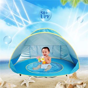 Çocuk çadır okyanus açık güneş havuzu plaj kale topu dollhouse bebek çadır 10 adet
