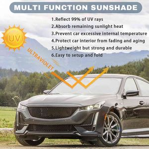 Mercedes Amg Araba Sunshade Katlanabilir Pencere Filmi Cam Visor Kapağı UV Benz Cla Gla CLK için Reflektör Güneş Gölge Koruyun