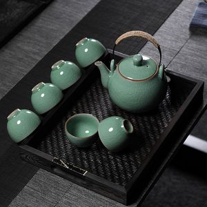 Китайский старинный набор Simple Gong Fu Tearware Ceramics чайник синий и белый фарфоровый мокфоров