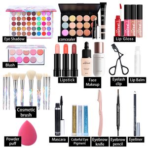 PopFeel todos em um conjunto de maquiagem para menina nova chegada 20 estilos diferentes kit cosmético profissional completo