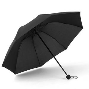 Toptan Ucuz UV Benzersiz Kompakt 3 Katlanır Rüzgar Geçirmez Seyahat Yağmur Şemsiye Erkek Kadın İş Erkek Büyük Şemsiye