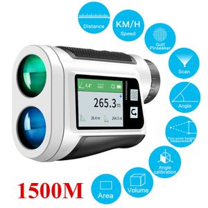 600M - 1500M Telescope Laser Rangefinder Monocular Hunting Golf Range Finder Distance Meter Angle Measurement Tool 210719