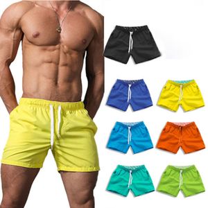 Boardshorts shorts homens respirável verão rápido seco comprimento da coxa s-xxxl plus size shorts masculino macho cordão de praia shorts homens x0316