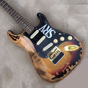 021 Retro Electric Guitar,Professional Musical Instrument,Customized By Manufacturer,Alder Body And Maple Neck