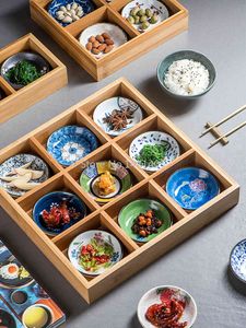 Японский стиль маленькие суши бытовые керамические закуски закуски закуска десерт горячий горшок приправа окуна