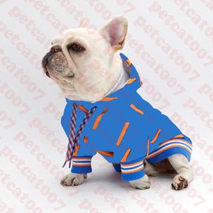 Moda Pet Sweater Hoodie Cão Vestuário Carta Impressão Animais de Estimação Suéter Roupa Outdoor Buldogue Buldogue Cães De Peluche Camisolas