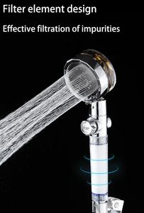 Basınçlı Turbo Banyo Duşu Yüksek Basınç Başlıkları Yağmurlama Sistemi Otel Ev Gereçleri toptan satışı