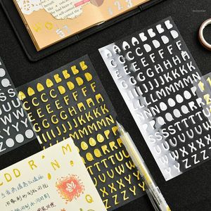 Hediye Sargısı Koreli Yaratıcı Altın ve Şerit Folyo Planlayıcı Çıkartma DIY Scrapbooking Telefon Kılıfı Dergi Mektup Çıkartmaları
