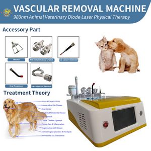 Портативное тонкое оборудование новейшее животное лазерная терапия 980 нм ветеринарная диода Физиотерапия Опт Медицинский устройство
