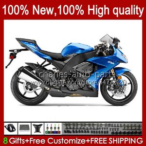 Kawasaki Ninja ZX1000 C 1000CC için Vücut Kiti ZX1000C Hafif Mavi 08-10 Kodu 56NO.128 ZX 10R ZX10 10 R 1000 CC ZX-10R 2008 2009 2010 ZX10R 08 09 10 Motosiklet Peri