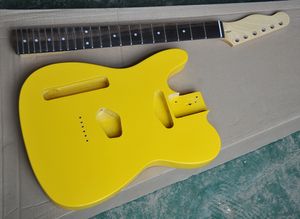 DIY-6 Dizeleri Yarı Mamul Elektro Gitar, Basswood Vücut, Gülağacı Klavye ve 22 Fret, Sol / Sağ El Kullanılabilir