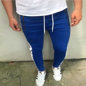 Pantolon Yeni Marka Erkekler Uzun Pantolon Erkek Casual Sweatpants Sıska Spor Eşofman Pantolon X0723