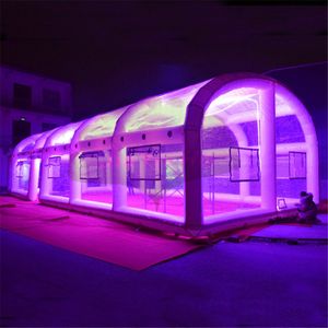 Customized tents oxford wedding marquee inflatable party tent air structure swimming pool cover house room balloon with continue inflating blower