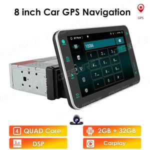 1 DIN Android 10 Автомобильная стереодинамическая радиостанция GPS NAVI WiFi Bluetooth Audio Универсальный регулируемый экран Мультимедийный плеер 2Din Head Unit RDS