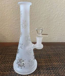 9 Süt Krem Beyaz Nargile Su Borusu Bong Bubbler Anime Gülümseme Yüz Karikatür Yüz 14mm Kase Bongs