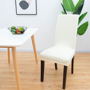 Sandalye, Streç Yemek Odası Koltuk Dekoratif Kılıf Düğün Koruyucusu için Beyaz Spandex Kapak