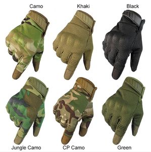 Мужчины ездят на велосипеде велосипедные велосипеды Full Finger Motos Racing Gloves Antiskid Screen Touch Outdoor Sports Tactical Glow