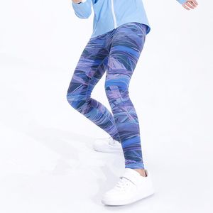 Calças de ioga de verão para bebês meninas, leggings ultrafinas e frias, moda de secagem rápida, calças esportivas anti-mosquito, resistentes ao sol, 110-160 cm