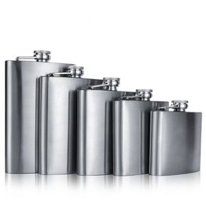 Five Size Stainless Steel Hip Liquor Flask Whiskey Alcohol Pocket Wine Bottle DF1067