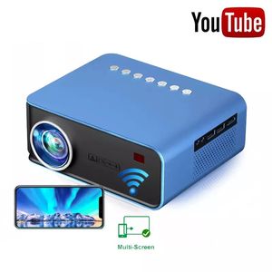 T4 Taşınabilir Projektör LED Mini 1080 P Destek HD Ev Tiyatrosu Miracast Youtube Wifi Çok Ekran Proyector