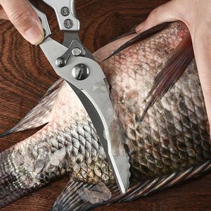 Mutfak Bıçak Bıçak Tavuk Kemik Makasları Ördek Balık Kesici Makas Paslanmaz Çelik Makas Ölçeklendirme Kutu Hediyeleri ile Temiz Yemek Makasları