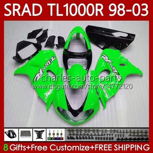 Обсуды Kit для Suzuki SRAD TL1000R TL-1000R 1998 1999 2000 2001 2002 2003 118NO.45 TL-1000 TL 1000 R 98-03 CUDLEWORK TL 1000R TL1000 R 98 99 00 01 02 03 GLOSS GREEN OEM Body