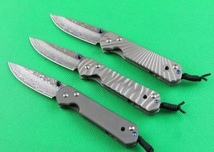 Küçük chriscr 7 inç cep katlanır bıçak şam bıçağı titanyum alaşım saplı açık kamp avı hayatta kalma taktik EDC çoklu alet bıçakları 02119