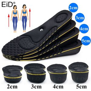 EiD Mıknatıs masajı Kadın erkekler için boy uzatma tabanlık 2/3/4/5 cm yukarı görünmez kemer desteği ortopedik tabanlık Heighten Lift 220725