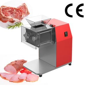 Máquina pequena de fatiar carne para carne de porco, cordeiro, peito de frango, corte de vegetais macios, máquina de corte em cubos