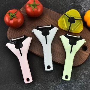 Meyve sebze aletleri soyma bıçağı çok fonksiyonlu grater üç-bir-bir-bir kavun planer paslanmaz çelik kazıyıcı toptan nordic tarzı soyucu envanter toptan satış
