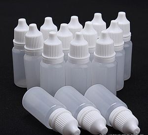 1000pcs/lot, 10ML PE Plastic Dropper Bottles With Childproof Cap With for E juice
