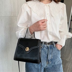 Borsa HBP borsa in pelle PU casual moda coreana semplice trama tendenza spalla a tracolla piccole borse con manico superiore borse carine da donna