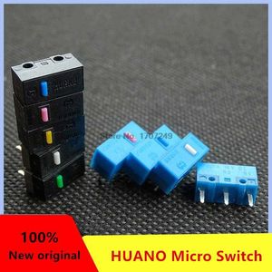 Switch 2-5Pcs/lot HUANO Mouse Micro Red Yellow Pink White Blue Green Dot Shell 80 Million Maintenance ButtonSwitch