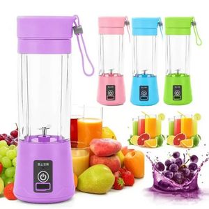 Tragbarer USB-Elektro-Frucht-Entsafter, Hand-Gemüse-Saft-Hersteller, Mixer, wiederaufladbar, Mini-Saft-Herstellungsbecher mit Ladekabel FY3700 0806