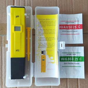 Портативный цифровой PH Meter Pen Type PH-009 0,0 ~ 14,0 Автоматическая калибровочная температура Закон Высокоточный мини-тестер для аквариума LK0035