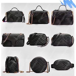 Çift G Marmont mini üst kolu çanta Tasarımcı Omuz Çantaları Kadınlar için Messenger çanta lüks dalga sacoche Moda Satchel kalp 446744 Antik altın tonlu donanım