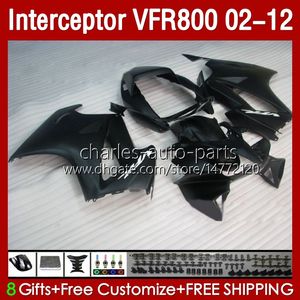 Honda Interceptor VFR 800 VFR800 RR CC 800RR 02-12 Vücut 129NO.69 800CC VFR800RR 02 2002 2003 2004 2005 2006 2007 VFR-800 Mat Black 08 09 10 11 12 Perazlar