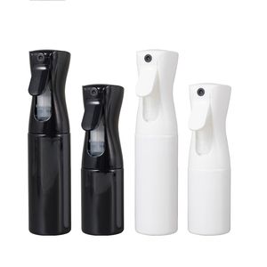 300ml Siyah Beyaz Plastik İnce Sis Atomizer Doldurulabilir Şişe Sürdürülebilir Sprey 200ml Boş Pet Kozmetik Ambalaj Parfüm Şişesi Konteyner